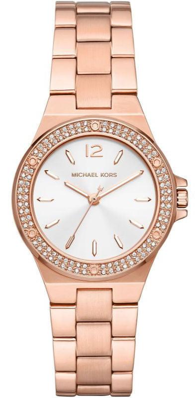  Shop Authentic Michael Kors Lennox Three Hand Silver Dial Rose Gold Steel Strap Watch For Women - MK7279 - Luxxuri
