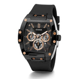  Shop Authentic Guess Phoenix Multifunction Black Dial Black Silicone Strap Watch For Men - GW0203G8 - Luxxuri