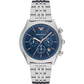  Shop Authentic Emporio Armani Luigi Chronograph Quartz Blue Dial Silver Steel Strap Watch For Men - AR1974 - Luxxuri