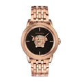  Shop Authentic Versace Palazzo Empire Black Dial Rose Gold Steel Strap Watch for Men - VERD00718 - Luxxuri