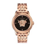  Shop Authentic Versace Palazzo Empire Black Dial Rose Gold Steel Strap Watch for Men - VERD00718 - Luxxuri