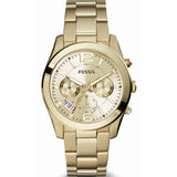  Shop Authentic Fossil Boyfriend Gold Dial Gold Steel Strap Watch for Women - ES3884 - Luxxuri