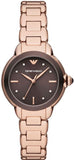  Shop Authentic Emporio Armani Mia Quartz Brown Dial Rose Gold Steel Strap Watch For Women - AR11570 - Luxxuri