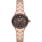  Shop Authentic Emporio Armani Mia Quartz Brown Dial Rose Gold Steel Strap Watch For Women - AR11570 - Luxxuri