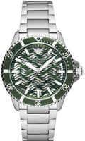  Shop Authentic Emporio Armani Diver Automatic Green Dial Silver Steel Strap Watch For Men - AR60061 - Luxxuri
