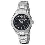  Shop Authentic Versace Hellenyium Black Dial Silver Steel Strap Watch for Women - V12020015 - Luxxuri