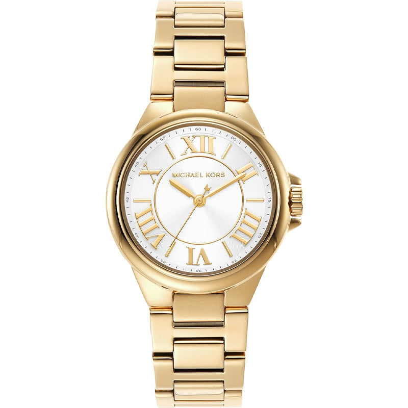  Shop Authentic Michael Kors Camille Quartz White Dial Gold Steel Strap Watch For Women - MK7255 - Luxxuri