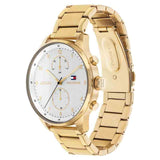  Shop Authentic Tommy Hilfiger Chase Quartz White Dial Gold Steel Strap Watch for Men - 1791576 - Luxxuri