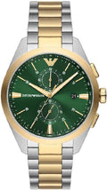  Shop Authentic Emporio Armani Claudio Chronograph Green Dial Two Tone Steel Strap Watch For Women - AR11511 - Luxxuri