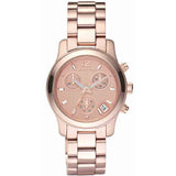  Shop Authentic Michael Kors Runway Chronograph Rose Gold Dial Rose Gold Steel Strap Watch for Women - MK5430 - Luxxuri