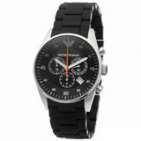 Shop Authentic Emporio Armani Sportivo Chronograph Black Dial Black Strap Watch For Men - AR5858 - Luxxuri