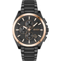  Shop Authentic Hugo Boss Grandmaster Black Dial Black Steel Strap Watch for Men  - 1513885 - Luxxuri