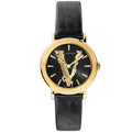  Shop Authentic Versace Virtus Quartz Black Dial Black Leather Strap Watch for Women - VEHC00119 - Luxxuri