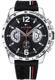  Shop Authentic Tommy Hilfiger Decker Quartz Black Dial Black Rubber Strap Watch for Men - 1791473 - Luxxuri