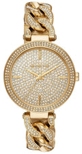  Shop Authentic Michael Kors Catelyn Crystals Gold Dial Gold Steel Strap Watch For Women - MK4674 - Luxxuri