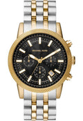  Shop Authentic Michael Kors Hutton Chronograph Black Dial Two Tone Steel Strap Watch For Men - MK8954 - Luxxuri