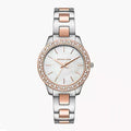  Shop Authentic Michael Kors Liliane Quartz Mother of Pearl White Dial Two Tone Steel Strap Watch For Women - MK1048 - Luxxuri