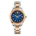  Shop Authentic Versace Hellenyium Blue Dial Two Tone Steel Strap Watch for Women - V12060017 - Luxxuri