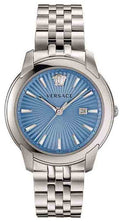  Shop Authentic Versace V-Urban Light Blue Dial Silver Steel Strap Watch for Men - VELQ00419 - Luxxuri