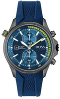  Shop Authentic Hugo Boss Globetrotter Blue Dial Blue Silicone Strap Watch for Men - 1513821 - Luxxuri