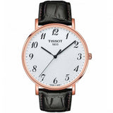  Shop Authentic Tissot T Classic Everytime White Dial Black Leather Strap Watch For Men - T109.610.36.032.00 - Luxxuri