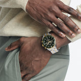  Shop Authentic Movado Heritage Calendoplan Chronograph Green Dial Two Tone Steel Strap Watch For Men - 3650167 - Luxxuri