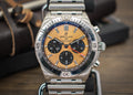  Shop Authentic Breitling Chronomat B01 42 Brown Dial Silver Steel Strap Watch for Men - AB0134101K1A1 - Luxxuri