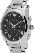  Shop Authentic Emporio Armani Valente Chronograph Quartz Black Dial Silver Steel Strap Watch For Men - AR11083 - Luxxuri