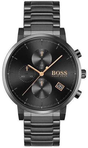 Shop Authentic Hugo Boss Integrity Black Dial Black Steel Strap Watch for Men - 1513780 - Luxxuri