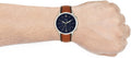  Shop Authentic Fossil Neutra Chronograph Blue Dial Brown Leather Strap Watch for Men - FS5453 - Luxxuri