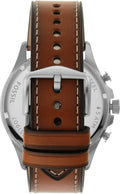  Shop Authentic Fossil Forrester Chronograph Blue Dial Brown Leather Strap Watch for Men -  S5607 - Luxxuri