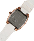  Shop Authentic Guess Raven Diamonds Rose Gold Dial White Silicone Strap Watch for Women - GW0105L3 - Luxxuri