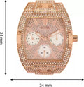  Shop Authentic Guess Raven Diamonds Rose Gold Dial White Silicone Strap Watch for Women - GW0105L3 - Luxxuri