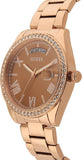  Shop Authentic Guess Luna Diamonds Rose Gold Dial Rose Gold Steel Strap Watch for Women - GW0307L3 - Luxxuri