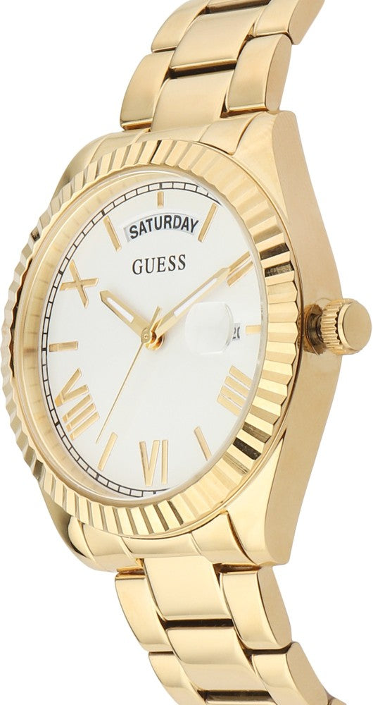  Shop Authentic Guess Luna White Dial Gold Steel Strap Watch for Women - GW0308L2 - Luxxuri
