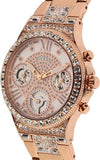  Shop Authentic Guess Moonlight Multi Function Diamonds White Dial Rose Gold Steel Strap Watch for Women - GW0320L3 - Luxxuri