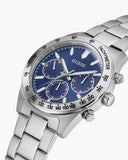  Shop Authentic Guess Altitude Chronograph Blue Dial Silver Steel Strap Watch for Men - GW0329G1 - Luxxuri