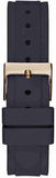  Shop Authentic Guess Solistice Diamonds Roe Gold Dial Black Rubber Strap Watch for Women - GW0484L2 - Luxxuri