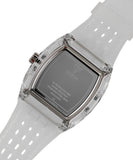  Shop Authentic Guess Phoenix Polycarbonate Clear Multi-function Black Dial Clear Rubber Strap Watch for Men - GW0499G3 - Luxxuri