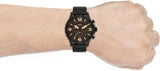  Shop Authentic Fossil Nate Chrongraph Ion Plated Black Dial Black Steel Strap Watch for Men - JR1356 - Luxxuri