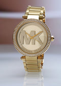 Shop Authentic Michael Kors Parker Diamonds Gold Dial Gold Steel Strap Watch for Women - MK5784 - Luxxuri