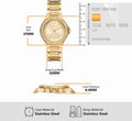  Shop Authentic Michael Kors Lennox Three-Hand Gold Dial Gold Steel Strap Watch For Women - MK7339 - Luxxuri