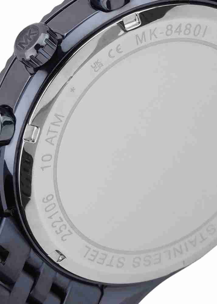  Shop Authentic Michael Kors Lexington Chronograph Blue Dial Blue Steel Strap Watch for Men - MK8480 - Luxxuri