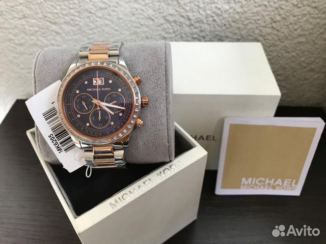  Shop Authentic Michael Kors Brinkley Blue Dial Two Tone Steel Strap Watch for Women - MK6205 - Luxxuri