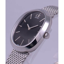  Shop Authentic Calvin Klein Incentive Black Dial Silver Mesh Bracelet Watch for Women - K3P23121 - Luxxuri