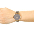  Shop Authentic Calvin Klein Even Grey Dial Brown Leather Strap Watch for Women - K7B236G3 - Luxxuri