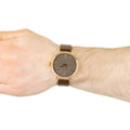  Shop Authentic Calvin Klein Even Grey Dial Brown Leather Strap Watch for Women - K7B216G3 - Luxxuri