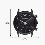  Shop Authentic Emporio Armani Luigi Chronograph Black Dial Black Stainless Steel Watch For Men - AR1895 - Luxxuri