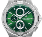  Shop Authentic Maurice Lacroix Aikon Chronograph Green Dial Silver Steel Strap Watch For Men - AI1018-SS002-630-1 - Luxxuri