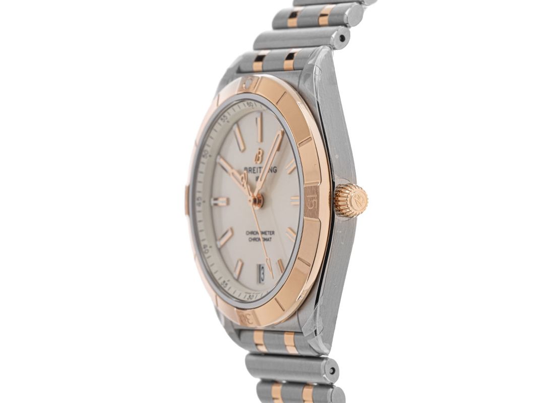 Shop Authentic Breitling Chronomat Automatic 36 White Dial Two Tone Steel Strap Watch for Women - U10380101A1U1 - Luxxuri